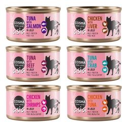 6x85g Mixed Pack in Jelly Cosma Asia Wet Cat Food