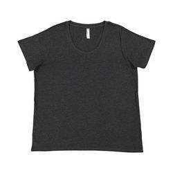 LAT 3816 Women's Curvy Fine Jersey T-Shirt in Vintage Smoke size 18/20 | Ringspun Cotton