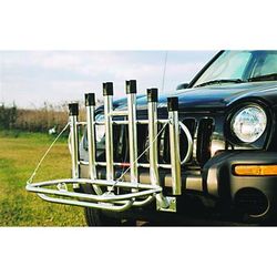 Fish-N-Mate Fish-N-Mate 6-Holder Rod Rack with Fold-Down Cooler Rack Cooler Up To 54Qt 136