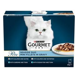 12x85g Seaside Duo in Gravy Gourmet Perle Wet Cat Food