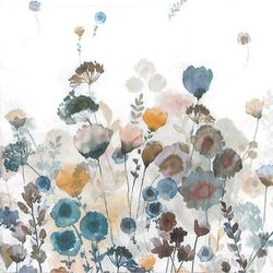 Serviettes en papier "pré fleuri", 33 x 33 cm, 20 pièces