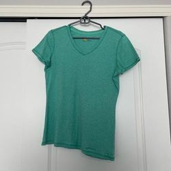 Carhartt Tops | Carhartt V Neck Womens T Shirt Size S | Color: Green | Size: S