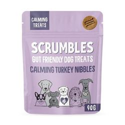 8x100g Nibbles Scrumbles Calming Dog Biscuits | Turkey