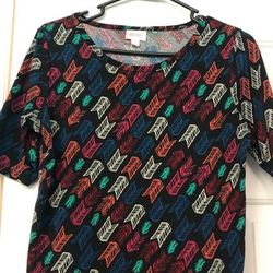 Lularoe Tops | Lularoe 3/4 Sleeve Shirt | Color: Black | Size: M