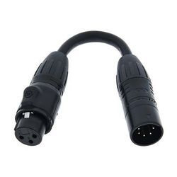 ADJ DMX 3-pin F to 5-pin M IP65