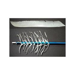 Trueflight Spiral Wrap Flu-Flu Feathers RW White 100 pk. 17001