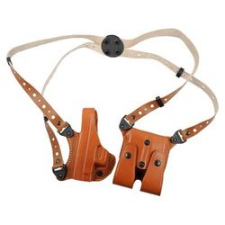 Gould & Goodrich Shoulder Concealment OWB Belt Holster Glock 20/21/29/30/36 Left Hand Chestnut Brown 804-G20LH
