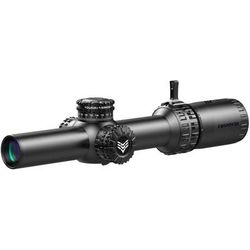Swampfox Arrowhead Series 1-8x24mm SFP IR Red MIL 30mm Tube LPVO Riflescope Black ARH1824-RL