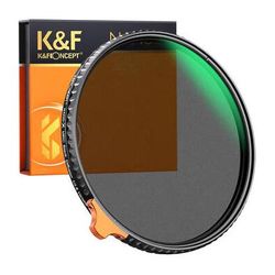 K&F Concept 72mm Black Mist 1/4 with ND2-ND32 (1-5 Stop) Variable ND Filter KF01.1814