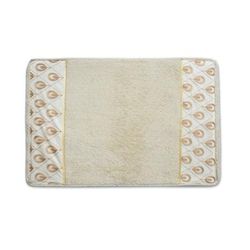 Seraphina Bath Rug by POPULAR BATH in Beige Gold
