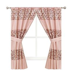 Sinatra Window Curtain by POPULAR BATH in Blush