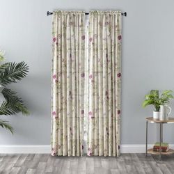 Wide Width Balmoral Tailored Panel by Ellis Curtains in Lilac (Size 48" W 84" L)