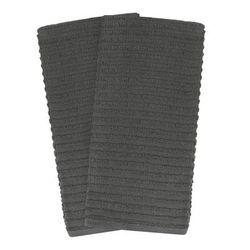 Royale 2Pk Solid Kitchen Towel by RITZ in Graphite