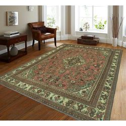 Noori Rug Fine Vintage Distressed Celiana Rust/Ivory Rug - 6'9" x 9'6"