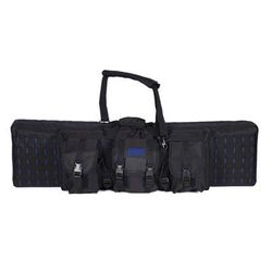 Voodoo Tactical 42in Padded Weapons Case w/Die Cut MOLLE Black/Blue 42in 15-7619136000
