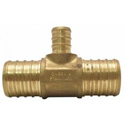 1 in. x 1 in. x 0.5 in. Lead Free Brass Pex Tee - American Imaginations AI-35159