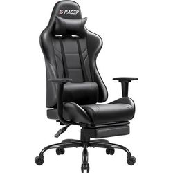 Furniwell Gaming Chair Computer Office Chair with Footrest