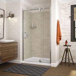 Maax Utile Alcove 48 x 32 Organik Shower Wall - Loam 107459-312-507