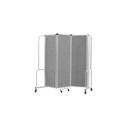 6'W x 6'H Fabric Folding Mobile Room Divider