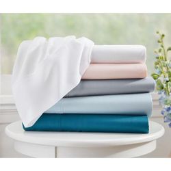300 Thread Count TENCEL Lyocell Sateen Set by BrylaneHome in Teal (Size QUEEN)