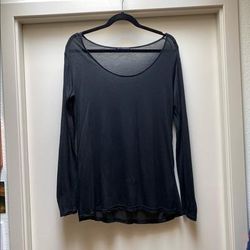 Brandy Melville Tops | Brandy Melville Long Sleeve Off The Shoulder Top | Color: Black | Size: One Size