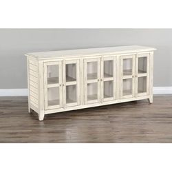 "Marina White Sand 70" TV Console - Sunny Designs 3628WS-70"