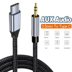 Câble USB C à 3.5mm Aux câble de haut-parleur câble Audio pour casque de voiture Type C