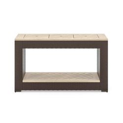 Palm Springs Outdoor Sofa Table by Homestyles in Brown