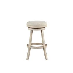 Fenton Swivel Barstool (Ivory Wire-Brush) - Boraam Industries 76029