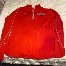 Nike Tops | Nike Dri Fit 1/4 Zip | Color: Red/White | Size: Xl