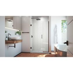 Dreamline DreamLine Unidoor Plus 44 - 44 1/2 inch W x 72 inch H Frameless Hinged Shower Door in Oil Rubbed Bronze SHDR-244407210-06