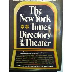 The New York Times Directory of the Theater