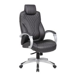 Boss Executive Hinged Arm Chair - Black - Boss Office Products B8871-BK