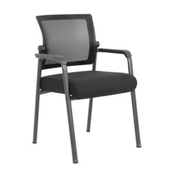 Boss Mesh 4-Legged Guest Chair - Boss Office Products B6889-BK