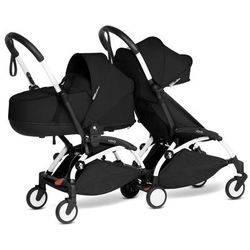 Babyzen YOYO Connect Double Stroller Bassinet / 6+ Bundle - White / Black