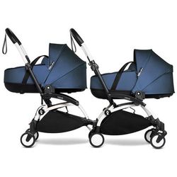 Babyzen YOYO Connect Double Stroller Bassinet / Bassinet Bundle - White / Navy Blue