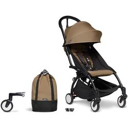 Babyzen YOYO2 Ultra Compact Complete 6+ Stroller & Rolling Bag Bundle - Black/Toffee