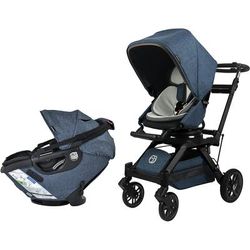 Orbit Baby Stroll & Ride Travel System with G5+ Infant Car Seat - Black / Melange Navy