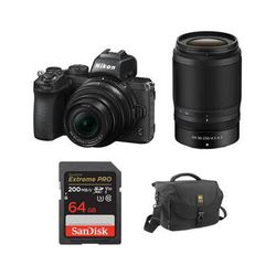 Nikon Z50 Mirrorless Camera with 16-50mm and 50-250mm Lenses and Accessories Kit 1632