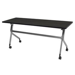 Regency En Route Flip Top Mobile Training Table 48 in x 24 in.- Ash Grey top & Grey Base - Regency MMFB4824AGGY