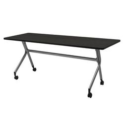 Regency En Route Flip Top Mobile Training Table 66 in x 24 in.- Ash Grey top & Grey Base - Regency MMFB6624AGGY