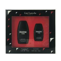 DRAKKAR NOIR 2 piece set : 1.0 Oz EDT Spray 0.5 Oz EDT Spray Standard Eau De Toilette for Men