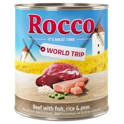 24x800g Beef with Fish, Rice & Peas Spain World Tour Rocco Wet Dog Food