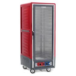 Metro C539-CFC-U Full Height Insulated Mobile Heated Cabinet w/ 18 Pan Capacity, 120v, Universal Wire Slides, Red