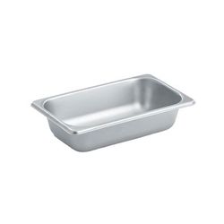 Vollrath S10062 Quarter Size Steam Pan, Stainless, 1/4 Size, 1-5/8 Quart, Stainless Steel