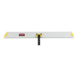 Rubbermaid FGQ58000YL00 36" Hygen Hall Dusting Frame - Flat, Hook-and-Loop Strips, Aluminum, Yellow, Quick-Connect Handle
