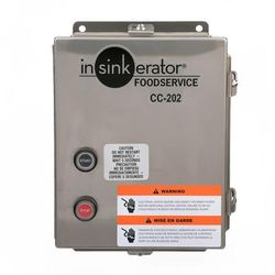 InSinkErator CC202D-7 Control Center for CC202 Disposers, 208 240v/3ph, Stainless Steel