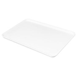 Carlisle 2618FMTQ301 Rectangular Market Tray, 25 5/8" x 17 7/8", Pearl White