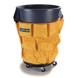 Carlisle Waste Container Tool Caddy Bag - Nylon, Yellow, 3691704