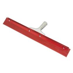 Carlisle 4007500 Flo-Pac 18" Floor Squeegee, Red Gum Rubber, w/o Handle, Single Blade, Metal Frame